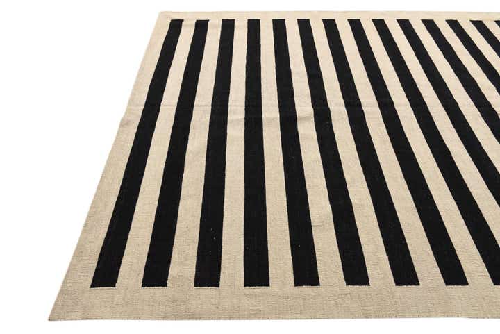 6' 10 x 9' 9 Hand Woven Kilim Modern Wool Rug