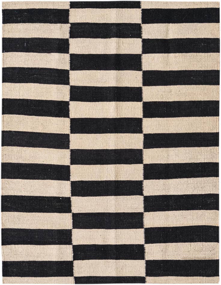Detail image of 2' 8 x 3' 9 Hand Woven Kilim Modern Wool Rug