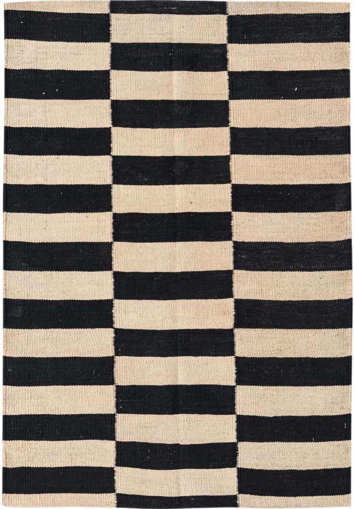 2' 8 x 3' 10 Hand Woven Kilim Modern Wool Rug