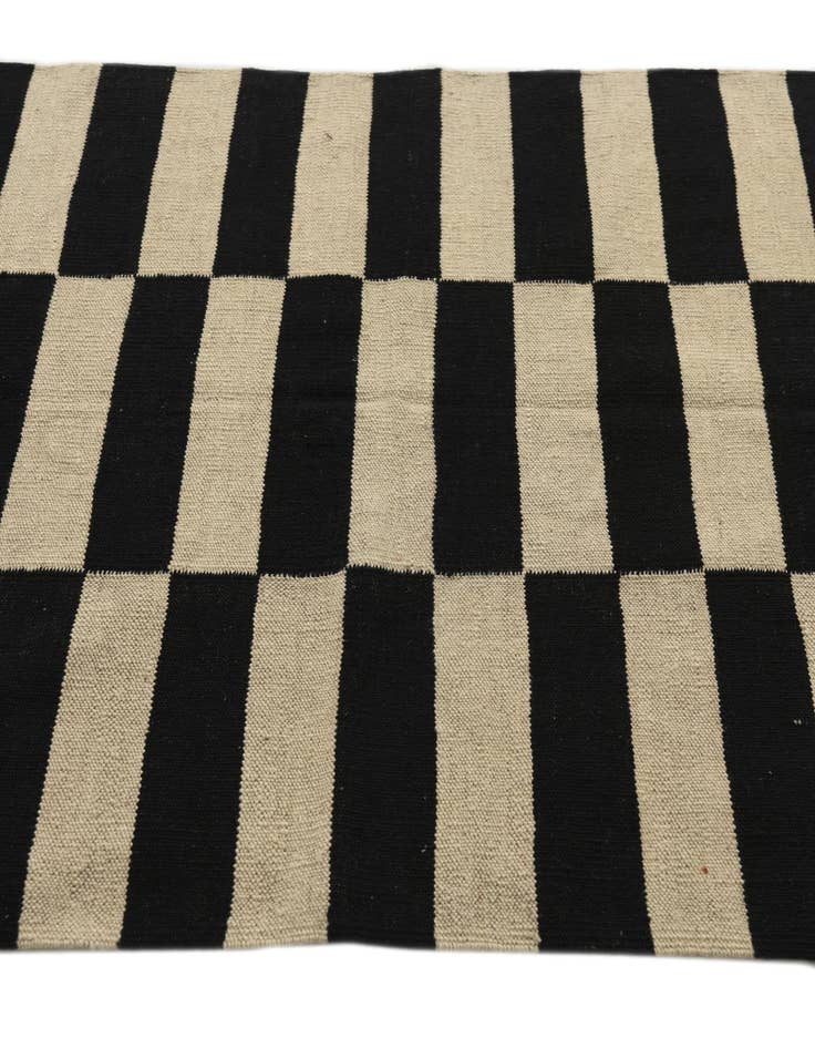 Detail image of 3' 4 x 4' 8  Hand Woven Kilim Modern Wool Rug