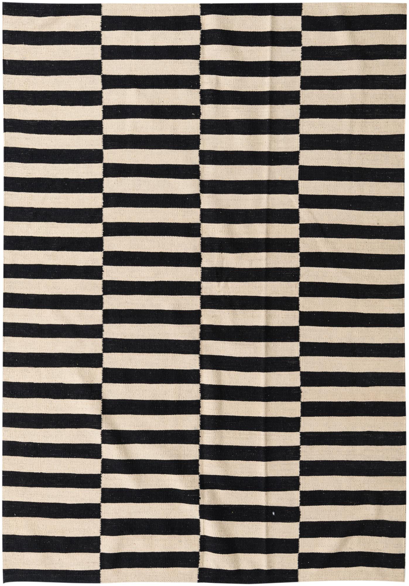 3' 4 x 4' 8 Hand Woven Kilim Modern Wool Rug