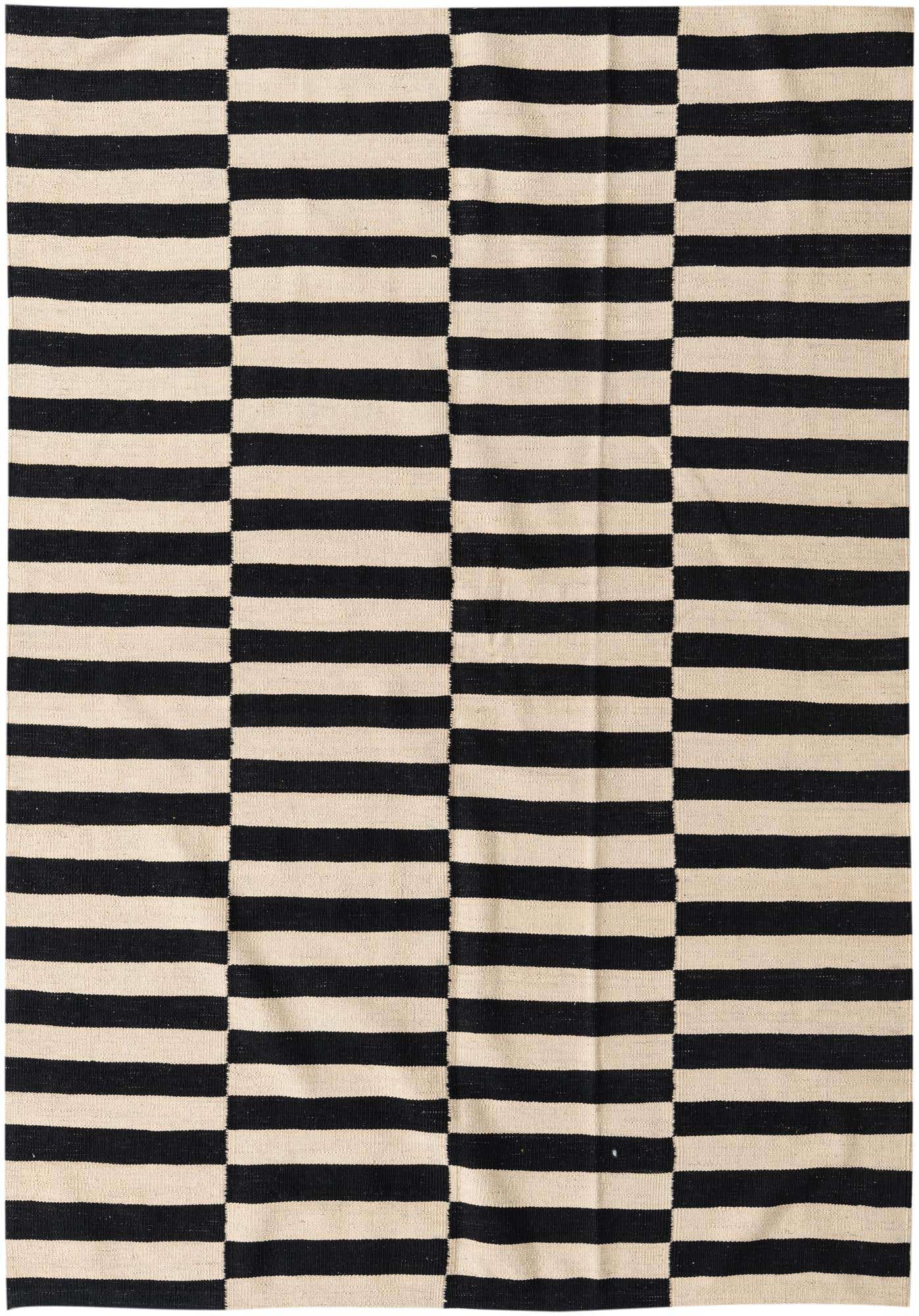 3' 4 x 4' 8 Hand Woven Kilim Modern Wool Rug