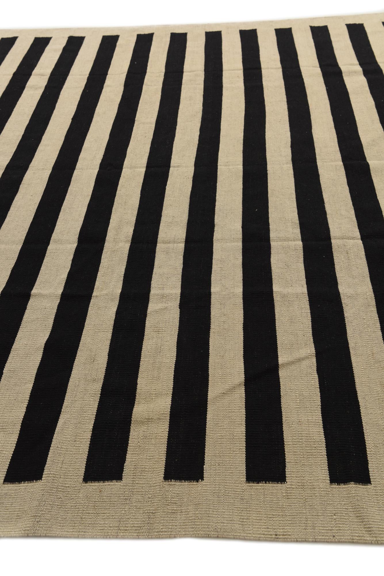 8' 3 x 9' 9 Hand Woven Kilim Modern Wool Rug
