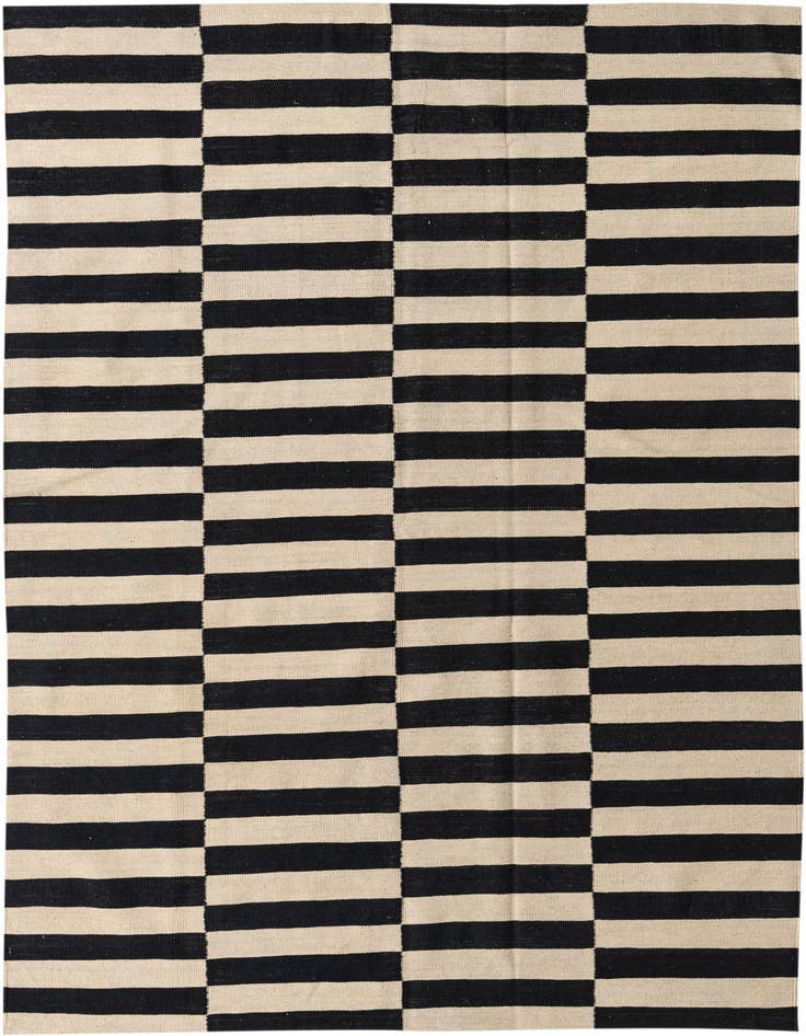 Detail image of 5' 8 x 7' 10 Hand Woven Kilim Modern Wool Rug