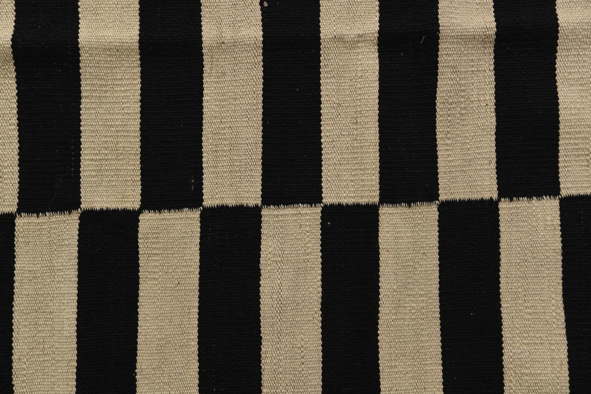 5' 8 x 8' 1 Hand Woven Kilim Modern Wool Rug