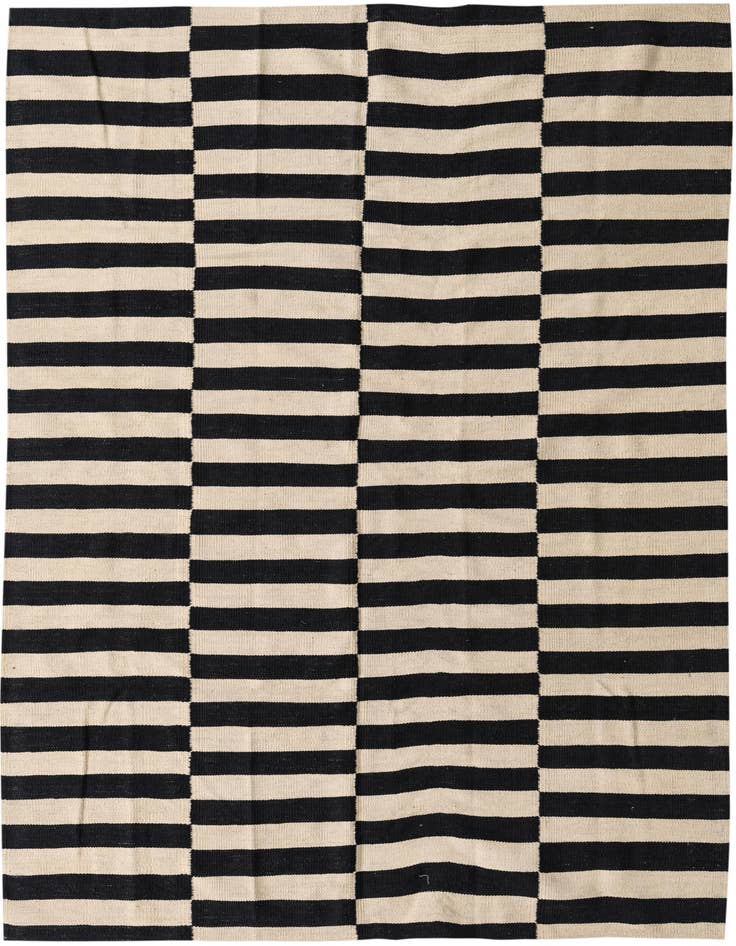 Detail image of 5' 8 x 8' 1 Hand Woven Kilim Modern Wool Rug