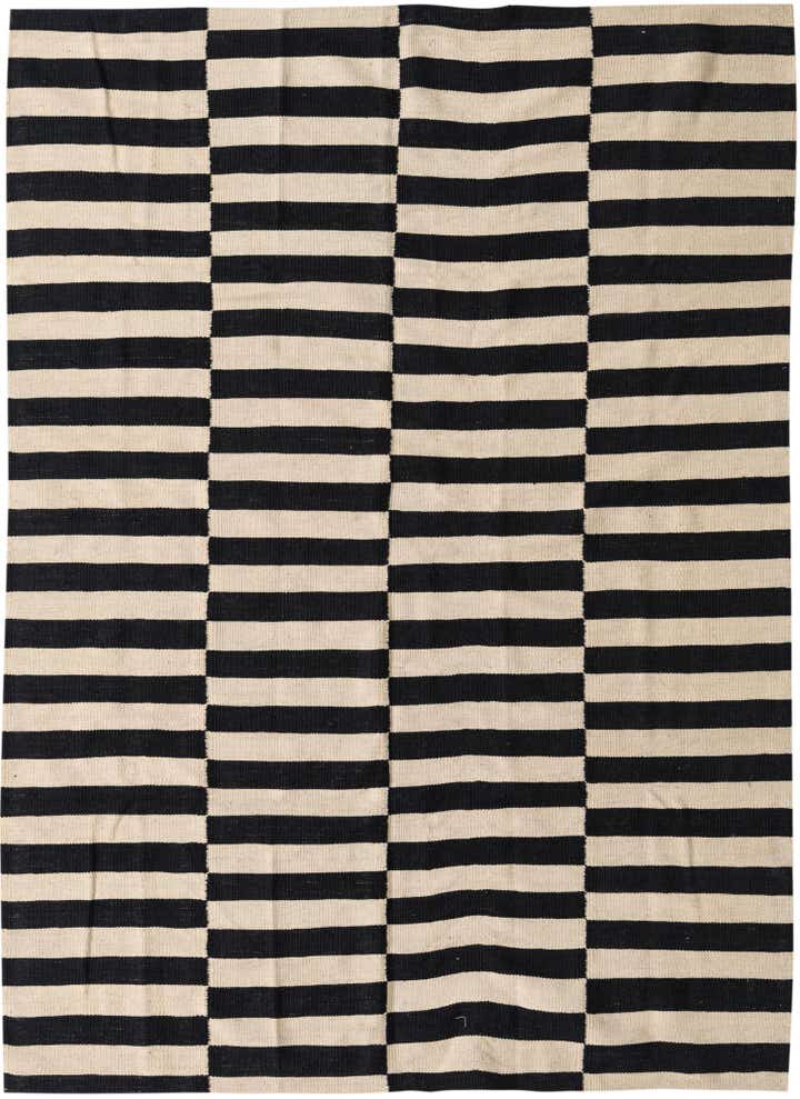 4' 3 x 6' Hand Woven Kilim Modern Wool Rug