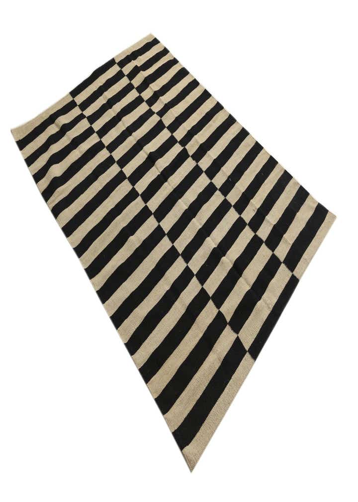 4' 3 x 5' 10 Hand Woven Kilim Modern Wool Rug