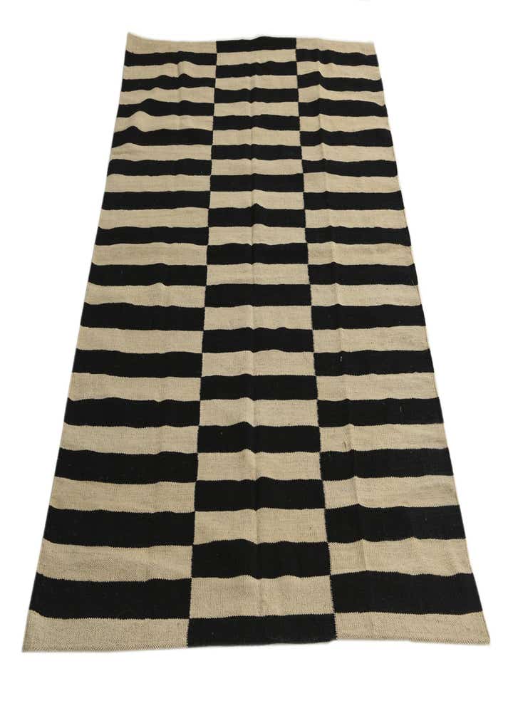 4' 3 x 5' 10 Hand Woven Kilim Modern Wool Rug