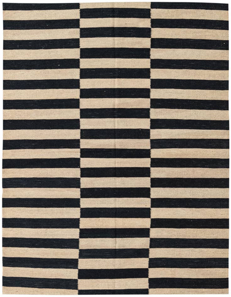 Detail image of 4' 3 x 6' Hand Woven Kilim Modern Wool Rug