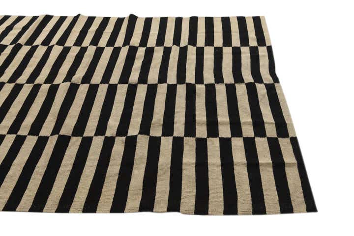 5' 7 x 7' 6 Hand Woven Kilim Modern Wool Rug