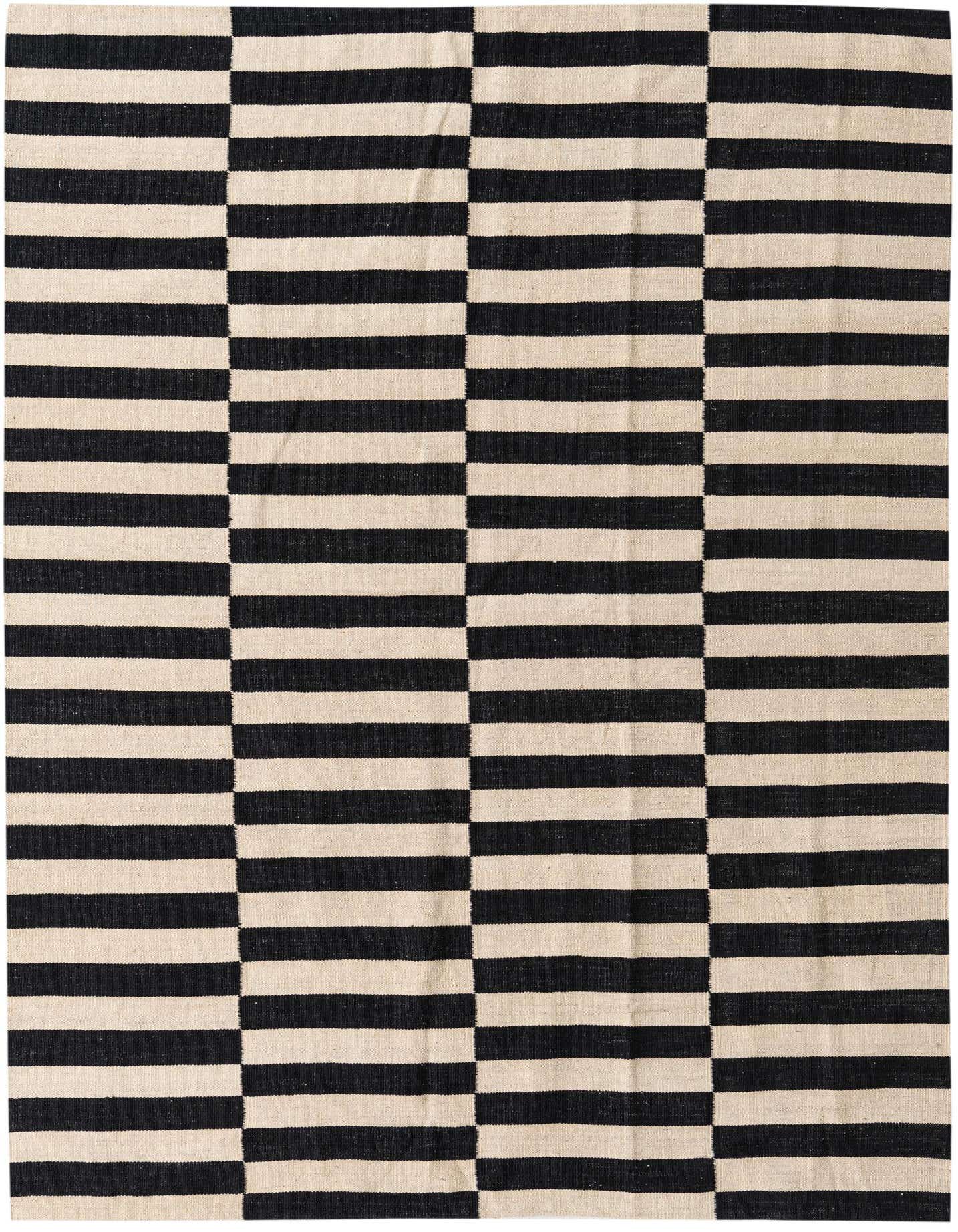 5' 7 x 7' 6 Hand Woven Kilim Modern Wool Rug