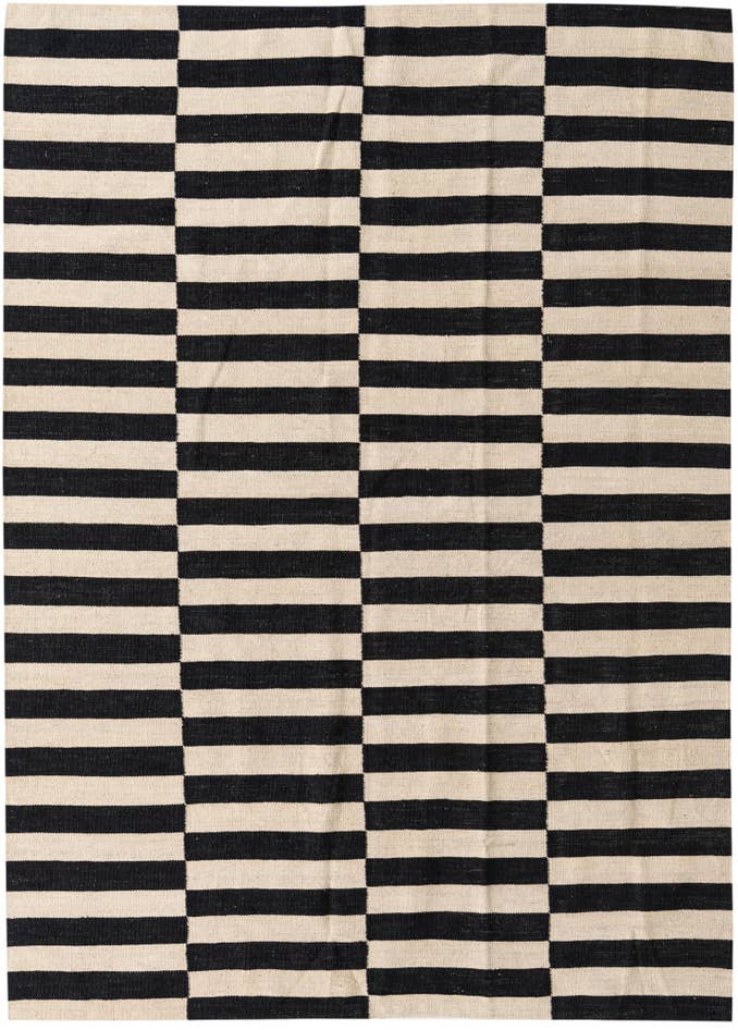 Detail image of 5' 7 x 7' 6 Hand Woven Kilim Modern Wool Rug