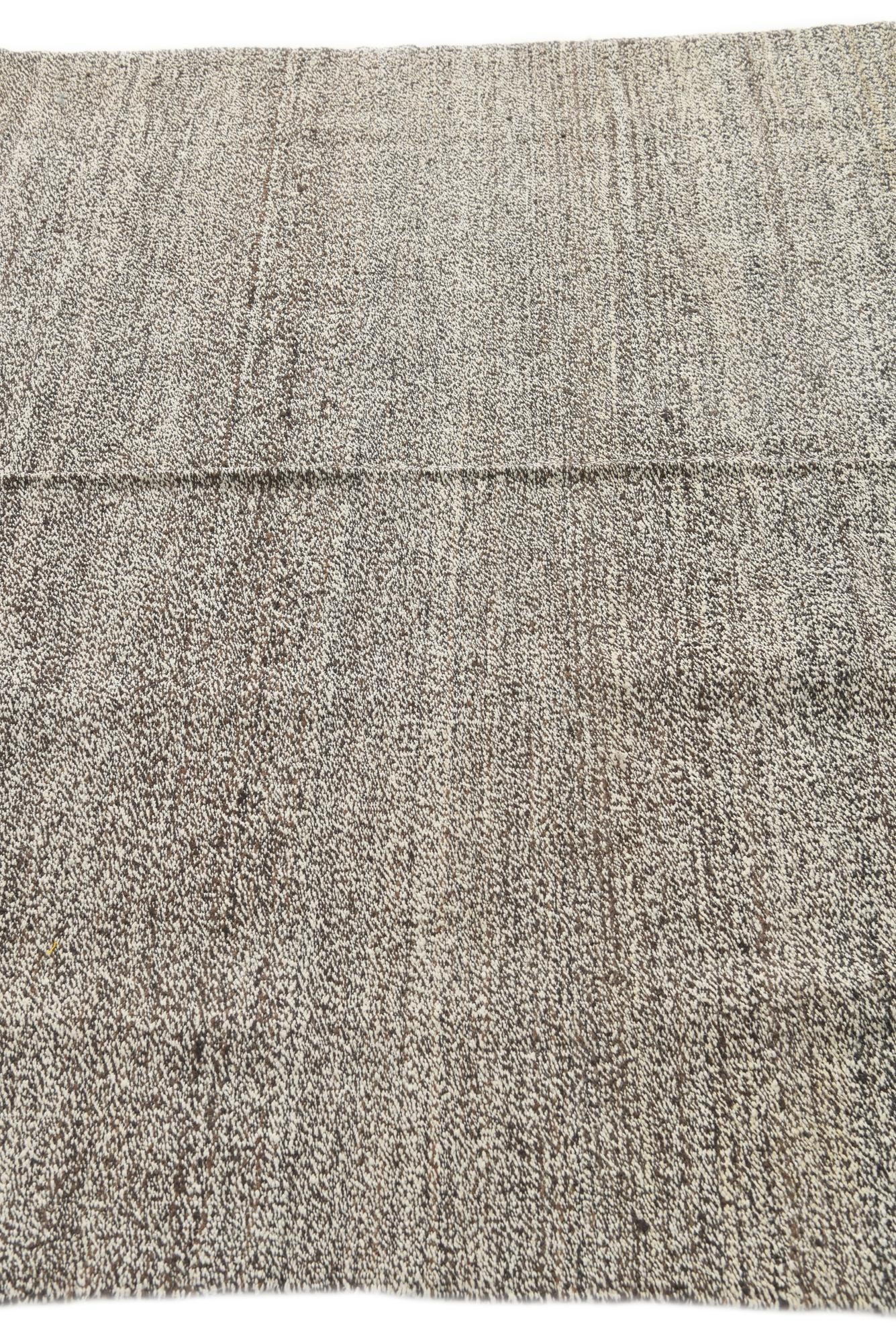 5' 6 x 6' 10 Hand Woven Kilim Modern Wool Rug
