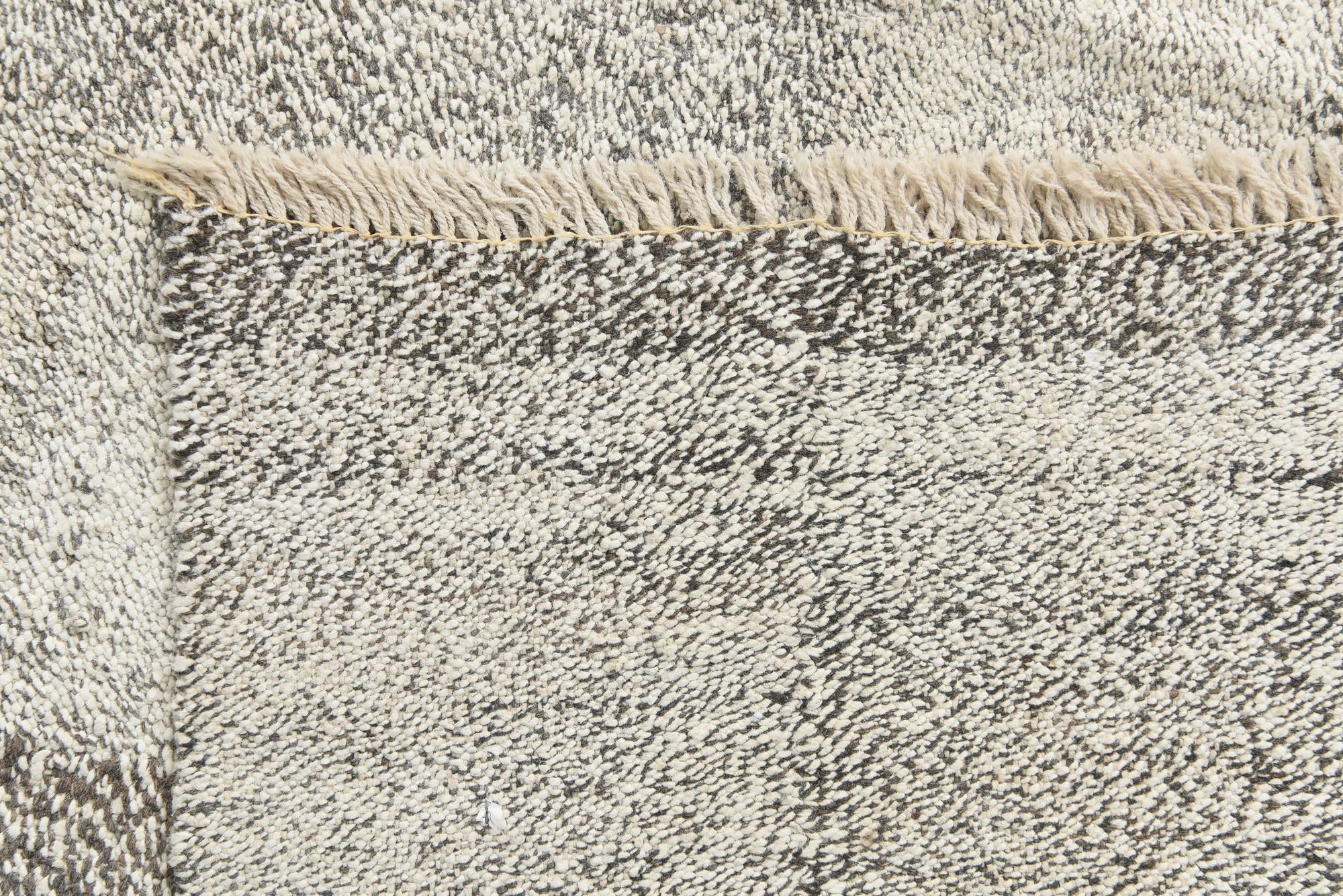 6' 1 x 7' 6 Hand Woven Kilim Modern Wool Rug