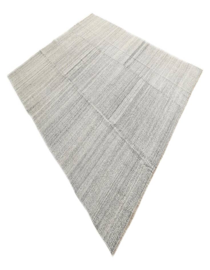 Detail image of 8' x 9' 10 Hand Woven Kilim Modern Wool Rug