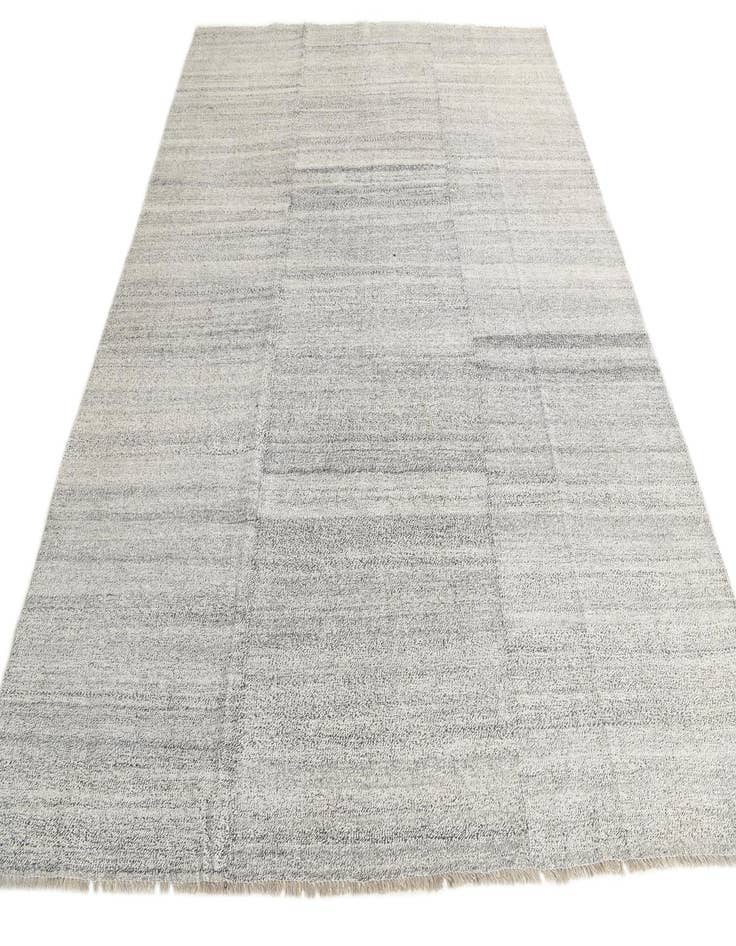 Detail image of 8' x 9' 10 Hand Woven Kilim Modern Wool Rug