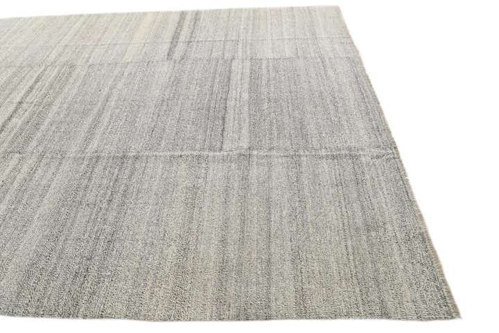 8' x 9' 10 Hand Woven Kilim Modern Wool Rug
