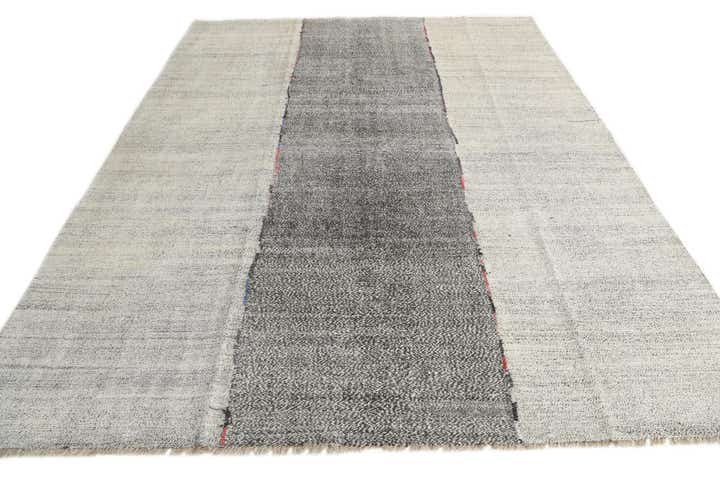 7' 10 x 9' 10 Hand Woven Kilim Modern Wool Rug
