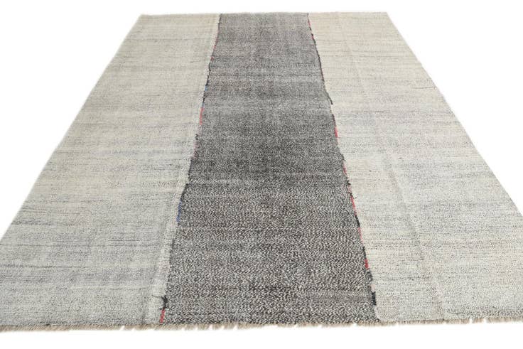 Detail image of 7' 10 x 9' 10 Hand Woven Kilim Modern Wool Rug