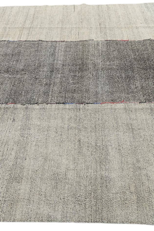 Detail image of 7' 10 x 9' 10 Hand Woven Kilim Modern Wool Rug