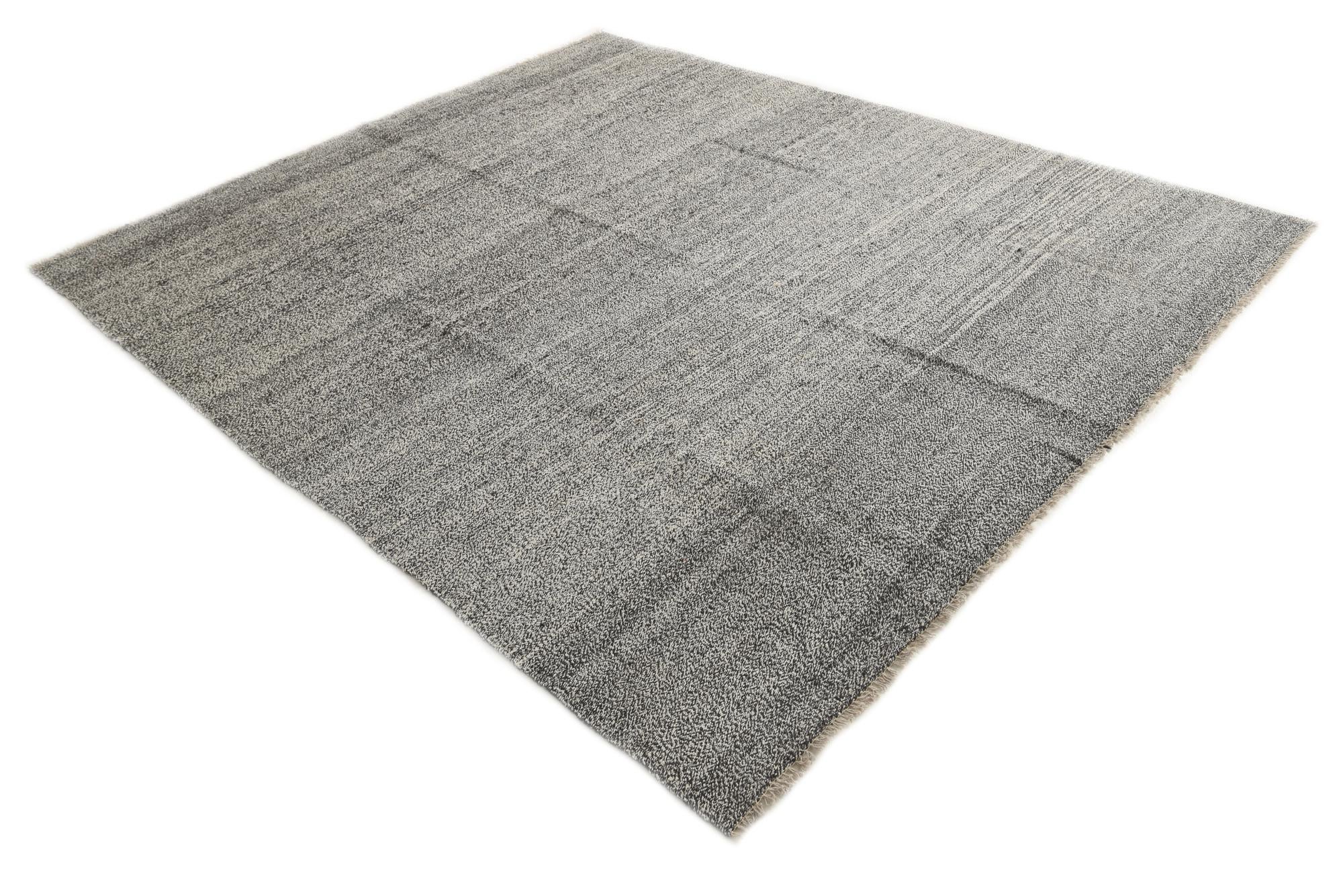 8' x 9' 5 Hand Woven Kilim Modern Wool Rug