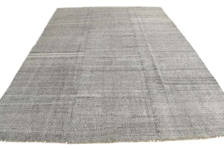 9' x 11' 7 Hand Woven Kilim Modern Wool Rug