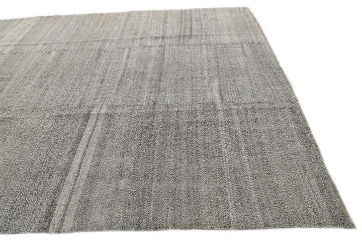 9' x 11' 7 Hand Woven Kilim Modern Wool Rug