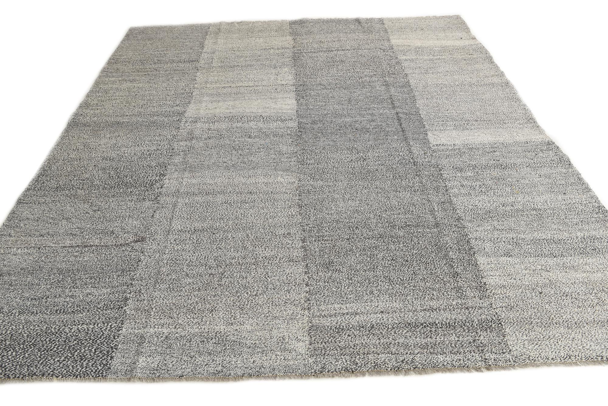 260cm x 295cm Hand Woven Kilim Modern Wool Rug