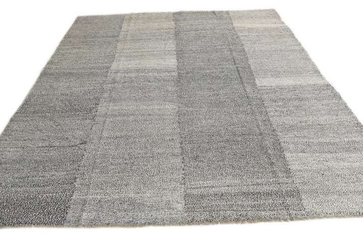 8' 7 x 9' 9 Hand Woven Kilim Modern Wool Rug