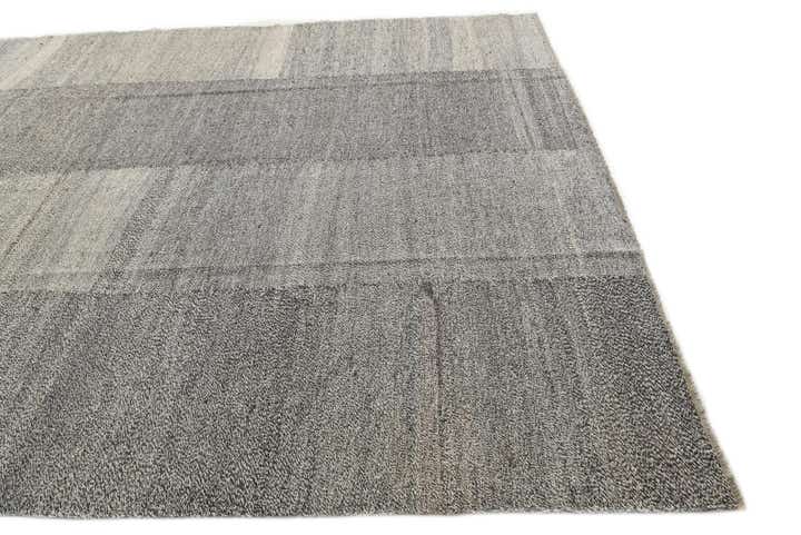 8' 7 x 9' 9 Hand Woven Kilim Modern Wool Rug