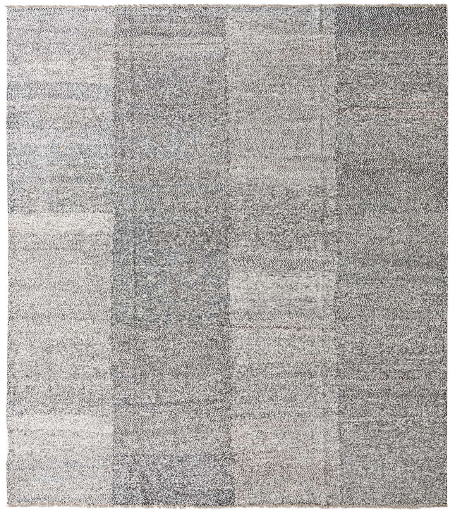 8' 7 x 9' 9 Hand Woven Kilim Modern Wool Rug