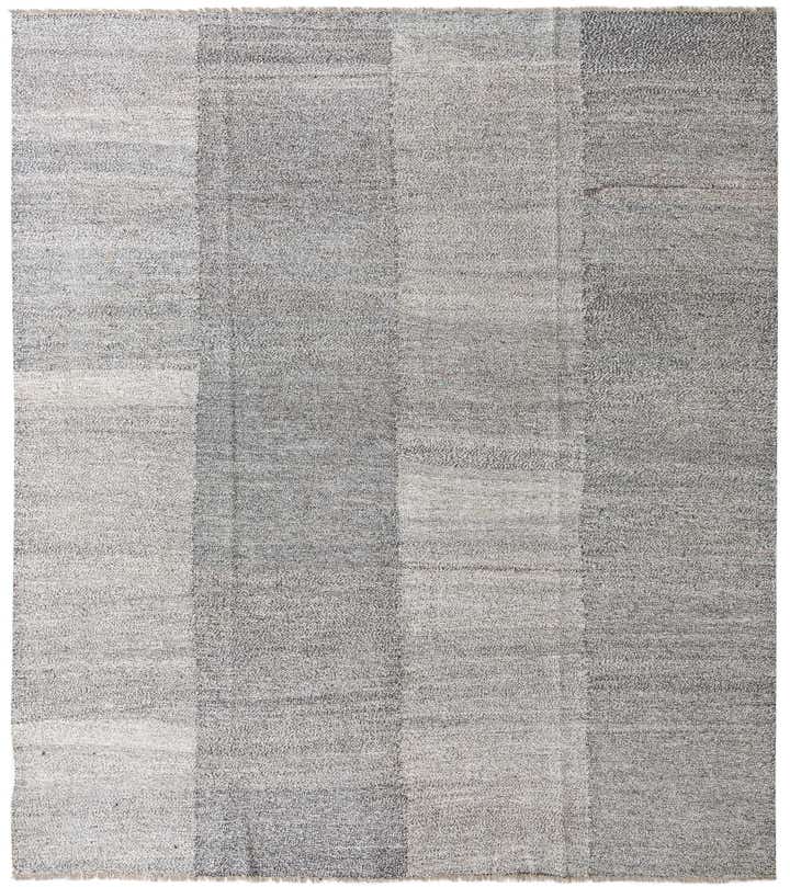 8' 7 x 9' 9 Hand Woven Kilim Modern Wool Rug