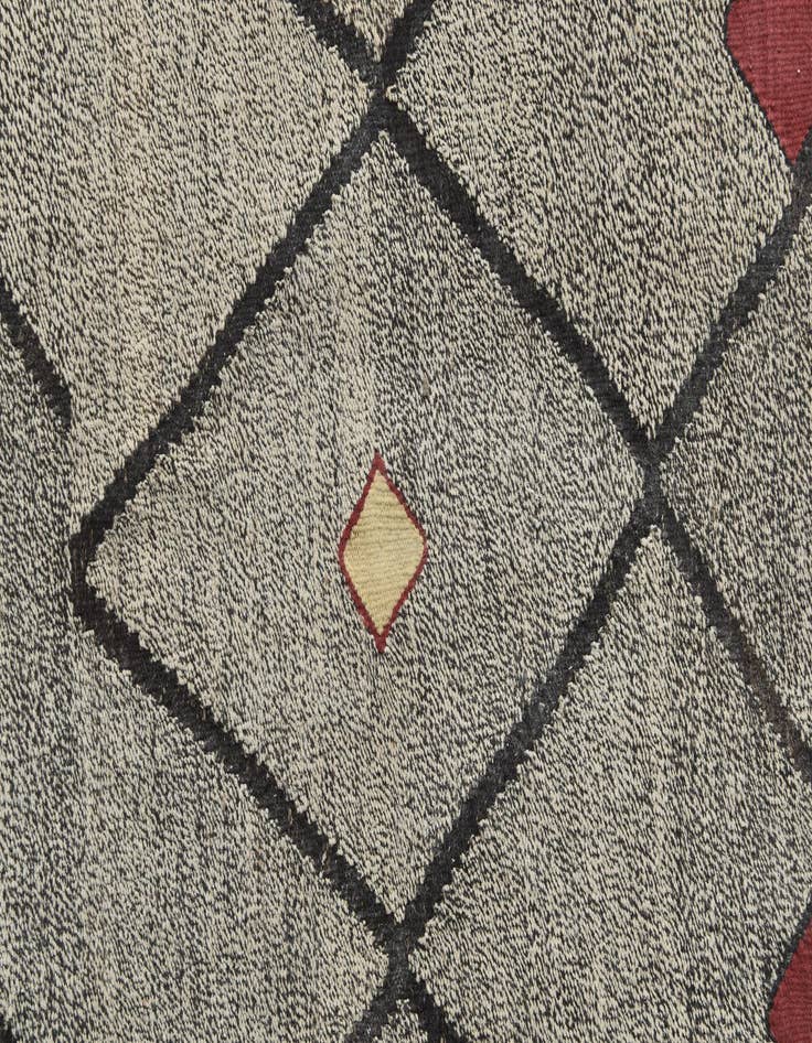 Detail image of 7' 1 x 9' 7  Hand Woven Kilim Modern Wool Rug
