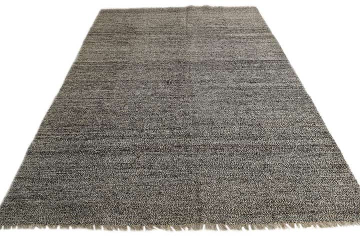 6' 9 x 9' 5 Hand Woven Kilim Modern Wool Rug