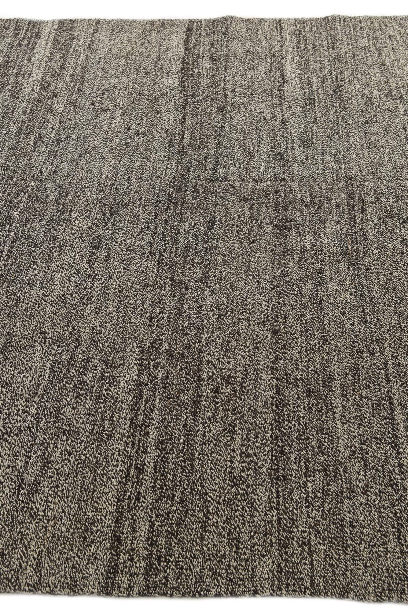 6' 9 x 9' 5 Hand Woven Kilim Modern Wool Rug
