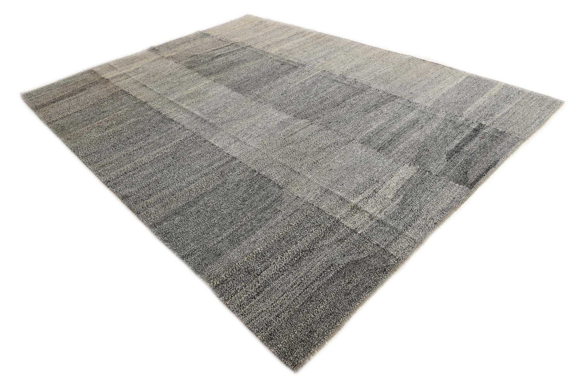 9' 3 x 12' Hand Woven Kilim Modern Wool Rug