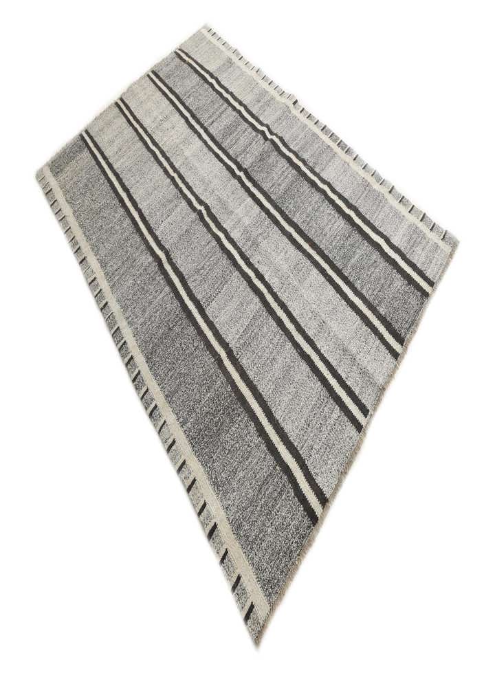 5' 5 x 8' Hand Woven Kilim Modern Wool Rug