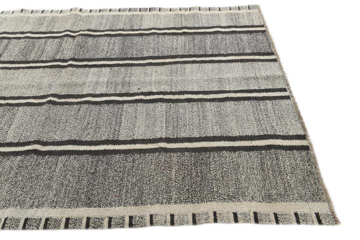 5' 5 x 8' Hand Woven Kilim Modern Wool Rug