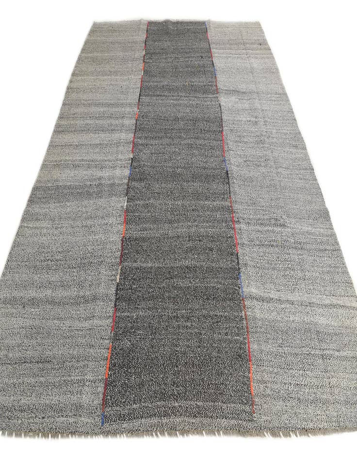 Detail image of 9' 2 x 11' 6  Hand Woven Kilim Modern Wool Rug