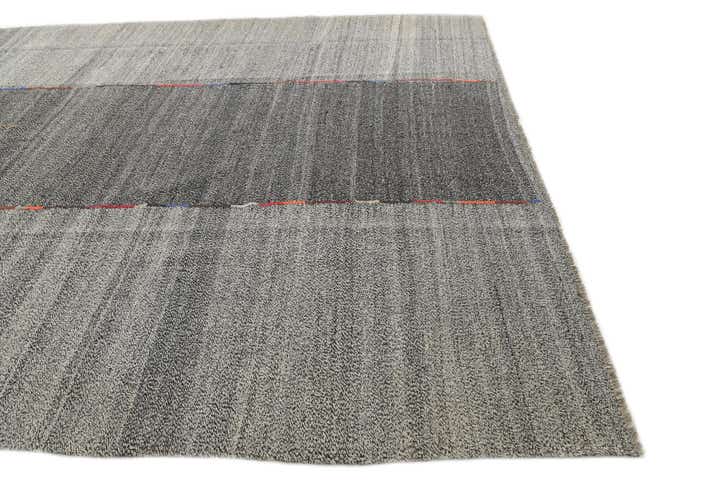 9' 2 x 11' 6 Hand Woven Kilim Modern Wool Rug