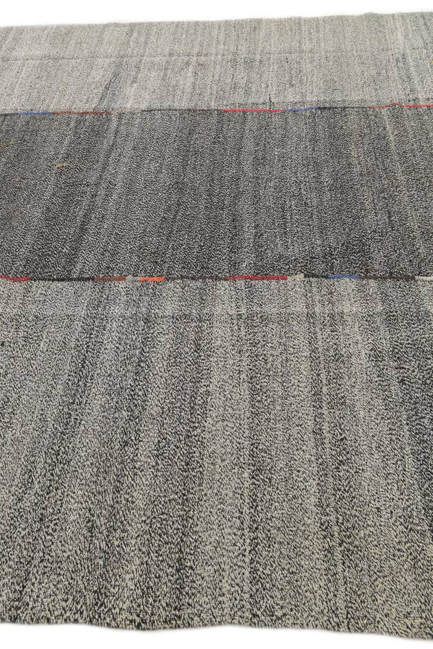 Detail image of 9' 2 x 11' 6 Hand Woven Kilim Modern Wool Rug