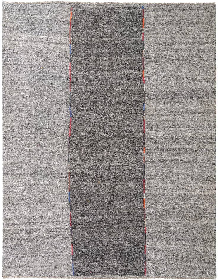 Detail image of 9' 2 x 11' 6 Hand Woven Kilim Modern Wool Rug