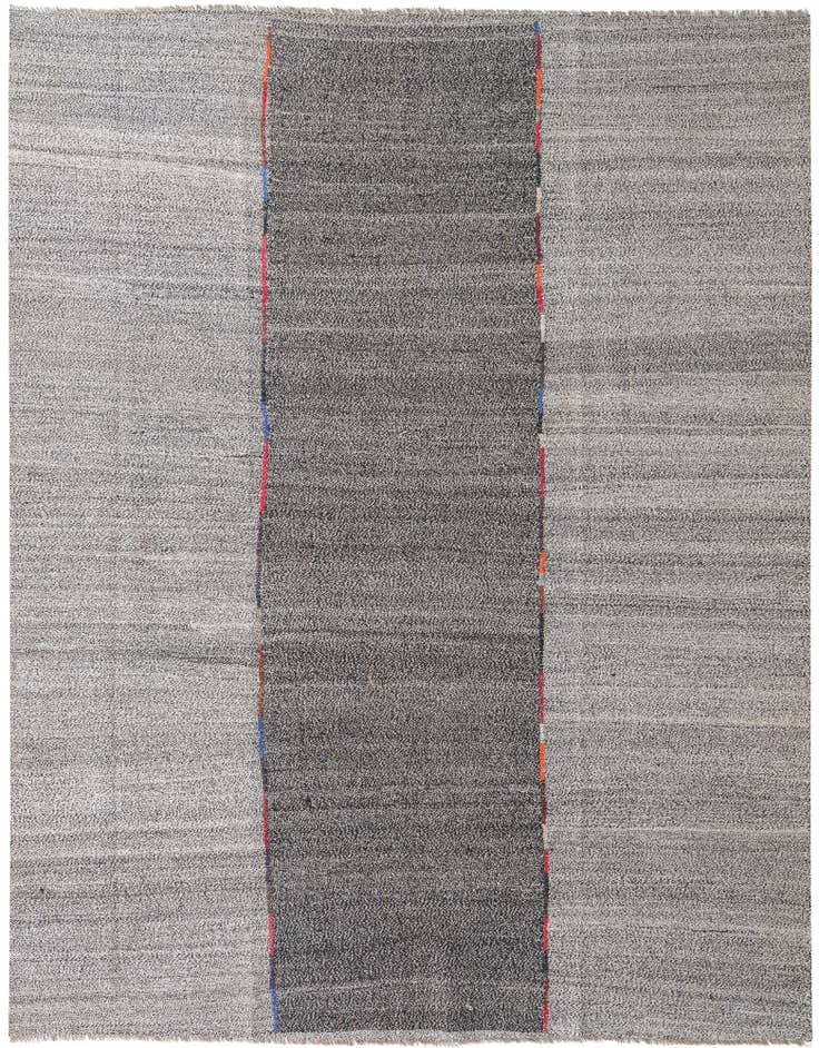 Detail image of 9' 2 x 11' 6 Hand Woven Kilim Modern Wool Rug