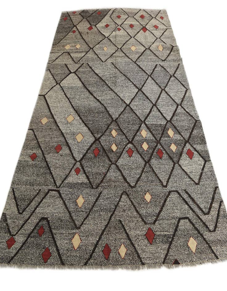 Detail image of 7' 2 x 9' Hand Woven Kilim Modern Wool Rug