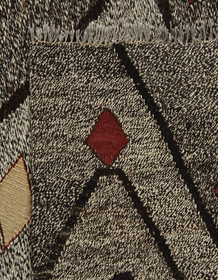 Detail image of 7' 2 x 9' Hand Woven Kilim Modern Wool Rug