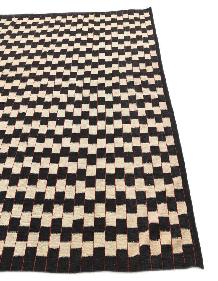 Detail image of 6' 6 x 9' 6  Hand Woven Kilim Modern Wool Rug