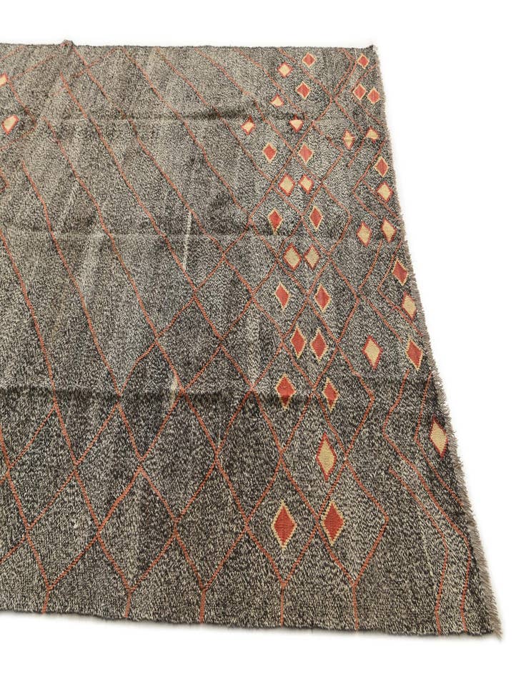 Detail image of 6' 4 x 8' 6  Hand Woven Kilim Modern Wool Rug