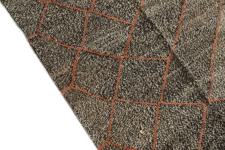 Detail image of 6' 4 x 8' 6 Hand Woven Kilim Modern Wool Rug