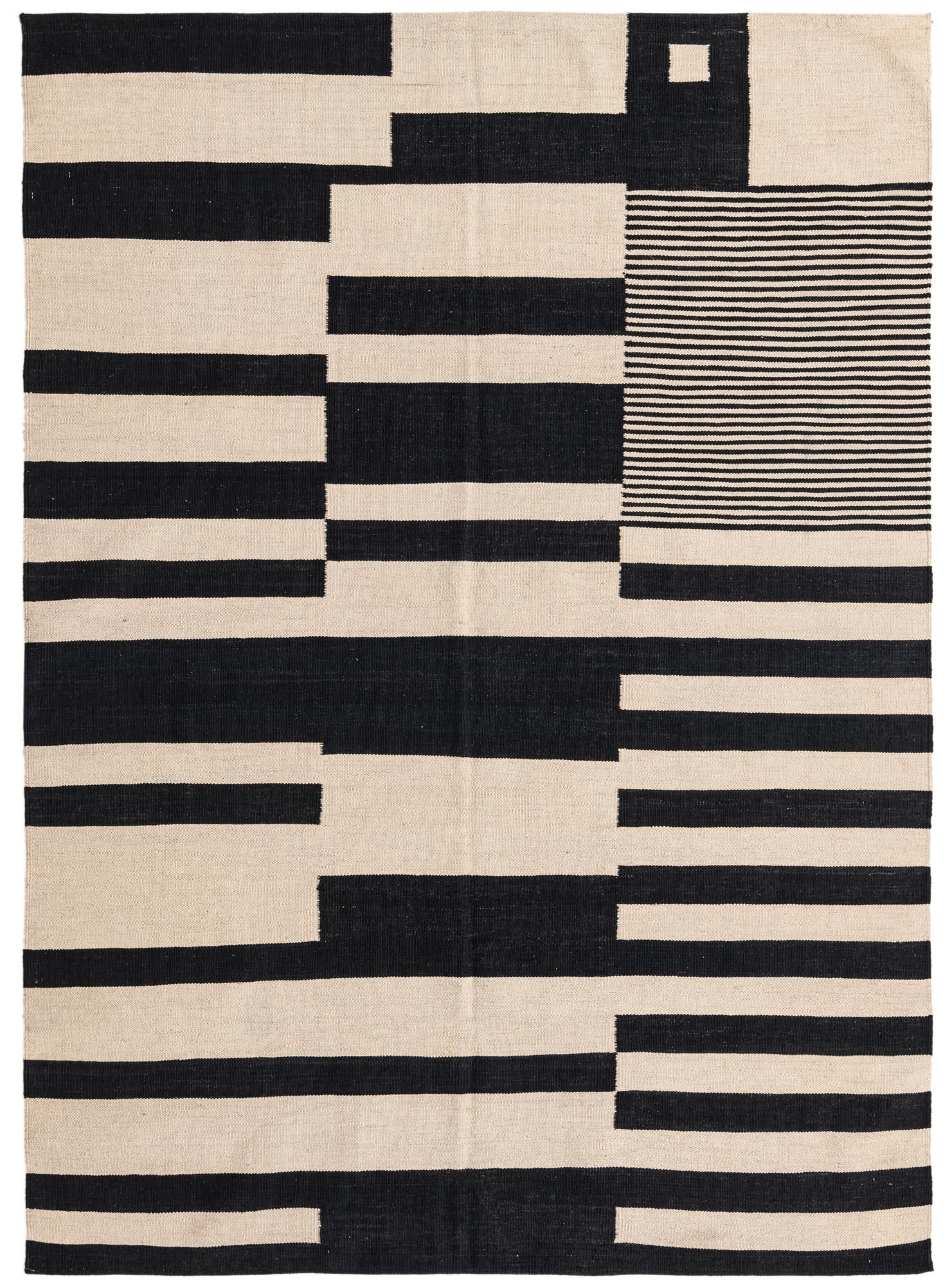 5' 8 x 7' 10 Hand Woven Kilim Modern Wool Rug